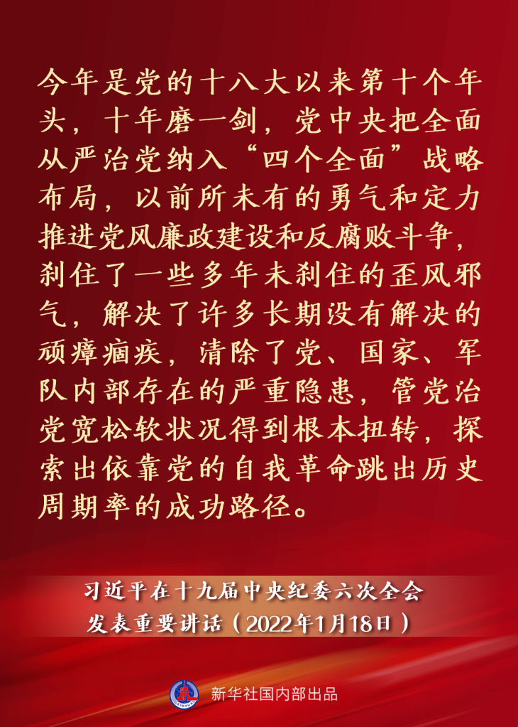 要點速覽丨習近平在十九屆中央紀委六次全會發表重要講話