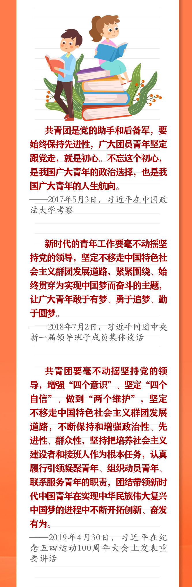 手繪長卷 | 共青團員們，總書記這些話要牢記