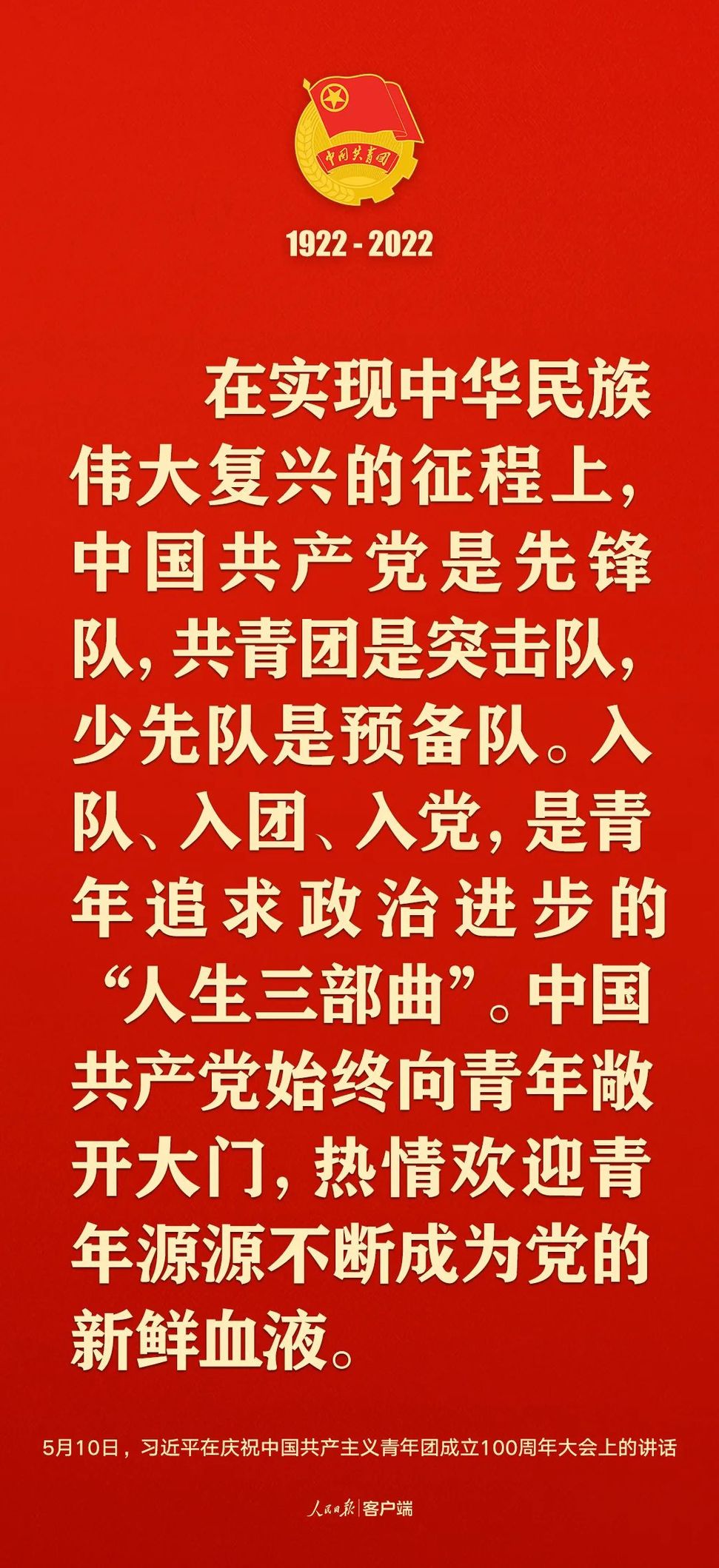 習近平：黨和國家的希望寄托在青年身上！