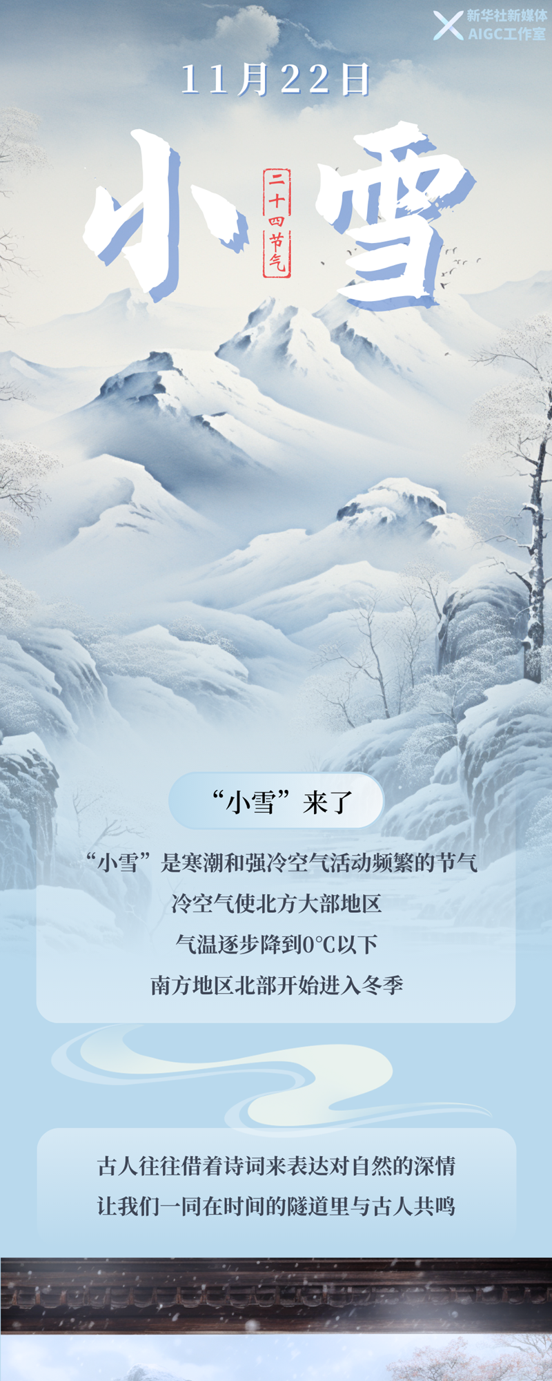 AIGC繪節氣｜小雪