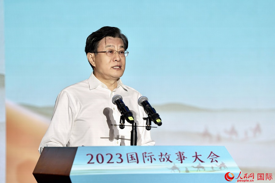 中國人民對外友好協會副會長李希奎致辭。人民網 盧鵬宇攝