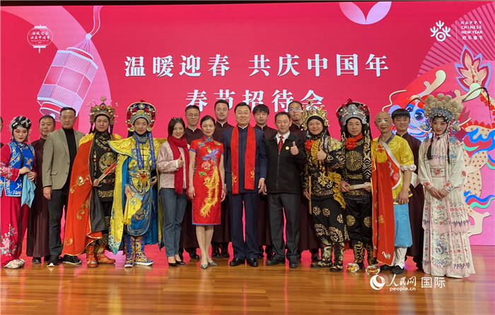當地時間2月5日晚，中國駐美國大使館舉辦僑學界專場春節招待會。 人民網記者 李志偉攝