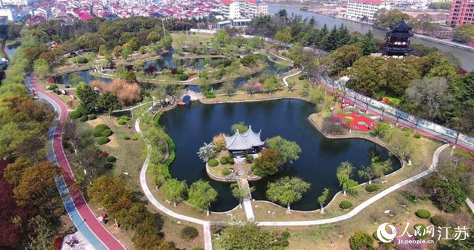 如東縣人民公園。如東縣委宣傳部供圖