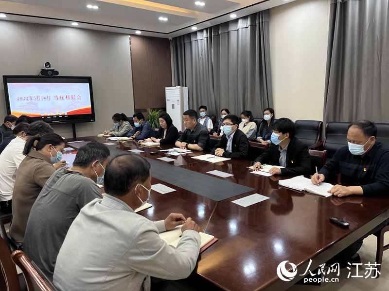馬莊村以晨會開啟一天的工作。人民網 閆峰攝