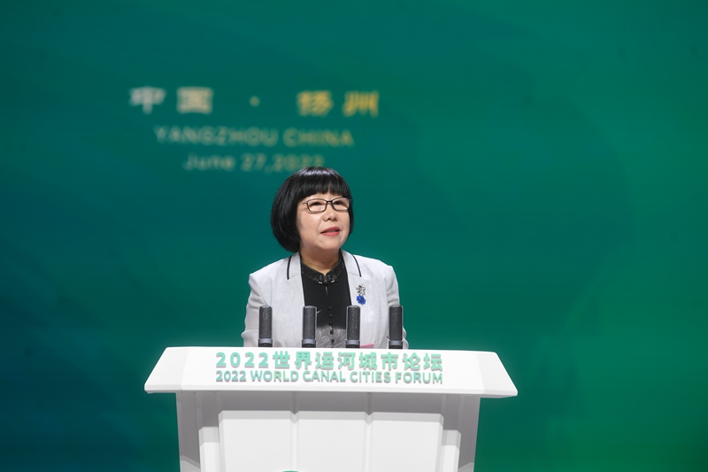 人民網黨委委員、監事會主席唐維紅在大會上發言。邵丹攝