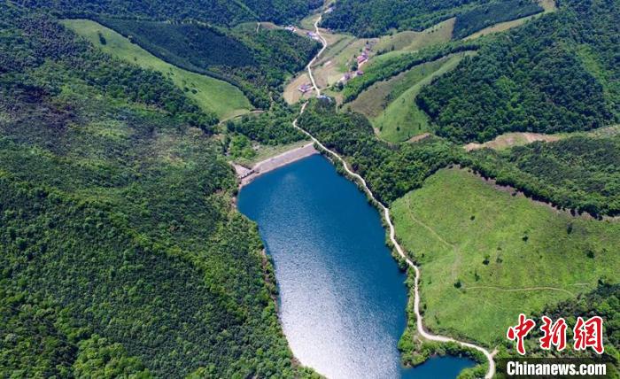 空中俯瞰北山村。洲湖鎮供圖