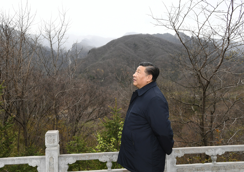 2020年4月20日，習近平總書記在位于陜西柞水的秦嶺牛背梁國家級自然保護區考察秦嶺生態保護情況。
