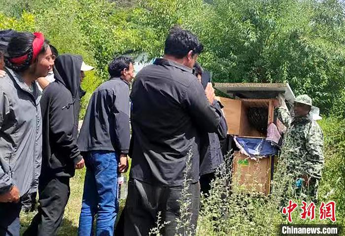 拉久西村村民學習養蜂工作流程和防范事項。　昌都市芒康縣委宣傳部供圖